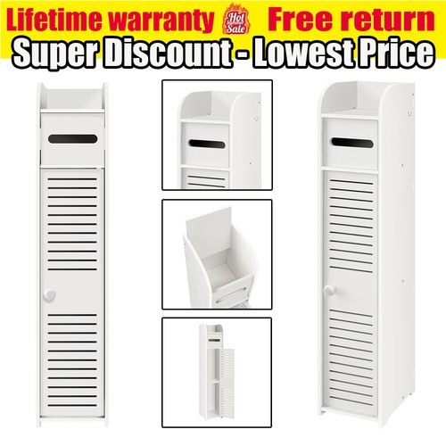 White bathroom cabinet corner - white,