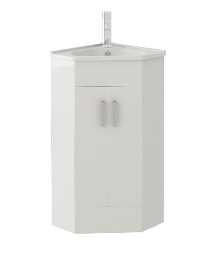 Corner vanity unit sink - corner,