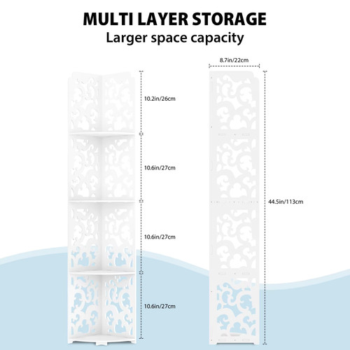 Tier bathroom corner cabinet - bathroom,