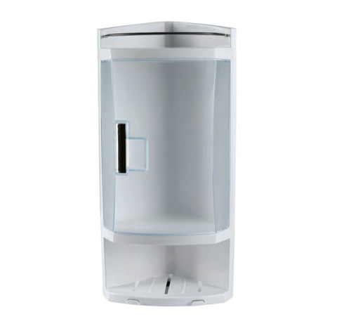 Tier white corner shower - white,