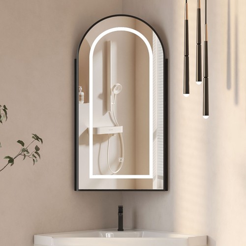 Led lighted corner - lighted, bathroom