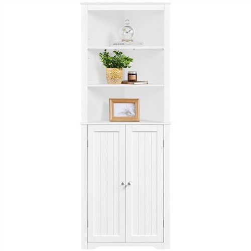 Bathroom corner cabinet - corner, with