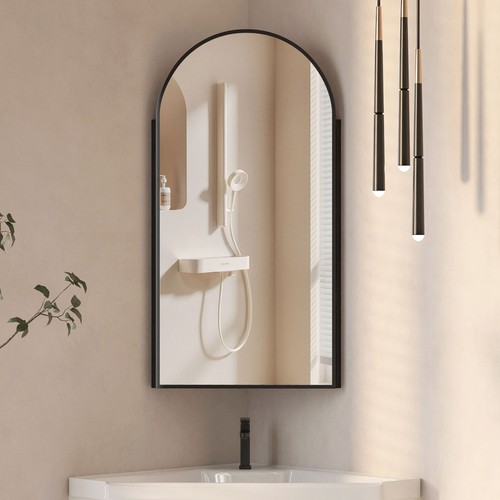 Bath corner mirror - bath, cabinet